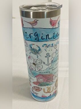 Virginia Illustrated Stainless Tumbler - NWOT